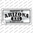 Property Of Arizona Novelty Sticker Decal