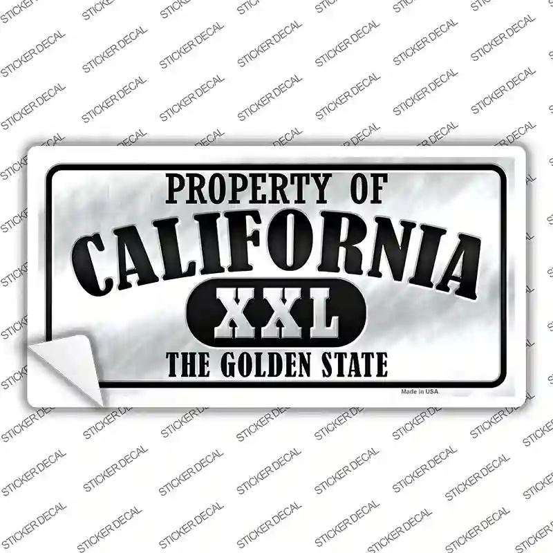 Property Of California Novelty Sticker Decal