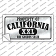Property Of California Novelty Sticker Decal