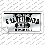 Property Of California Novelty Sticker Decal