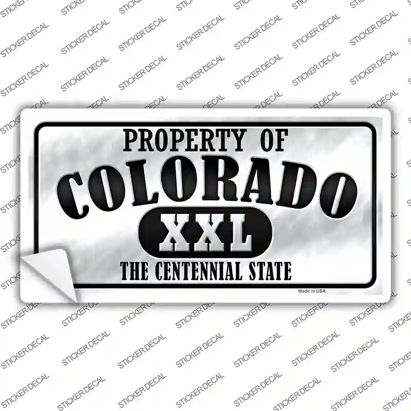 Property Of Colorado Novelty Sticker Decal