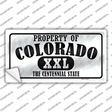Property Of Colorado Novelty Sticker Decal