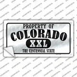 Property Of Colorado Novelty Sticker Decal