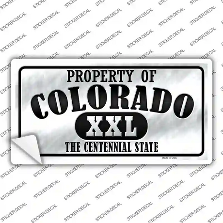 Property Of Colorado Novelty Sticker Decal