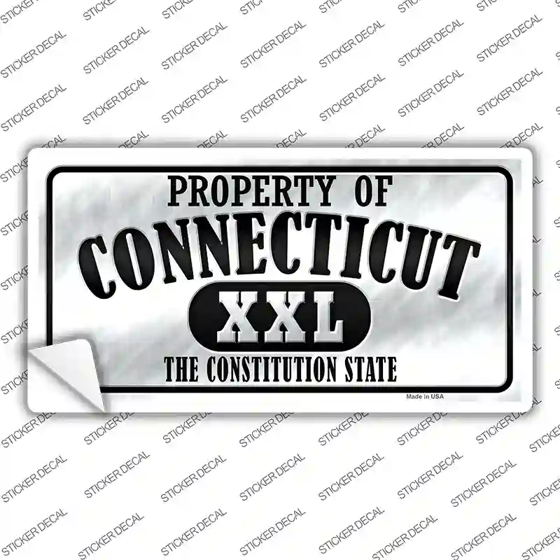 Property Of Connecticut Novelty Sticker Decal