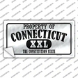 Property Of Connecticut Novelty Sticker Decal