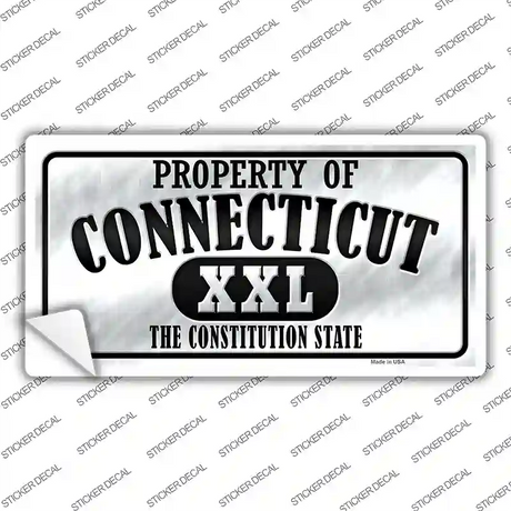 Property Of Connecticut Novelty Sticker Decal