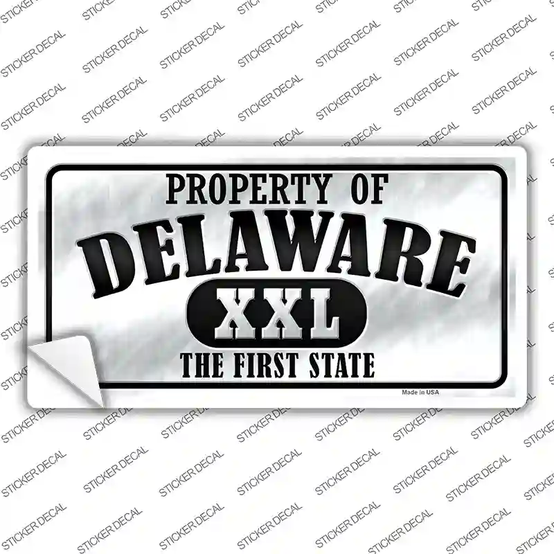 Property Of Delaware Novelty Sticker Decal