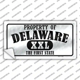 Property Of Delaware Novelty Sticker Decal