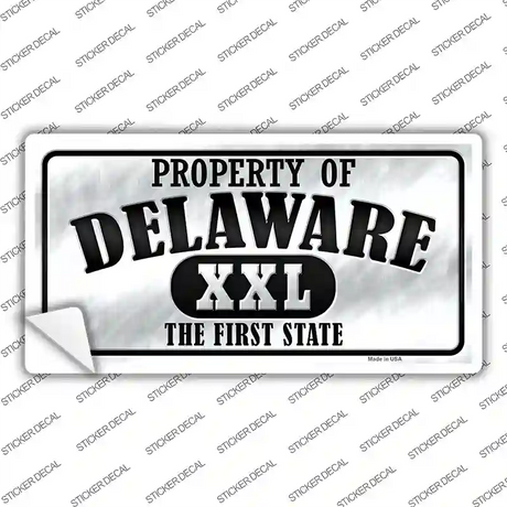 Property Of Delaware Novelty Sticker Decal