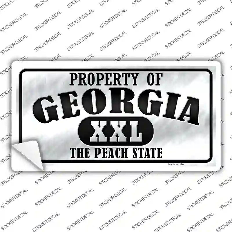 Property Of Georgia Novelty Sticker Decal
