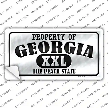 Property Of Georgia Novelty Sticker Decal