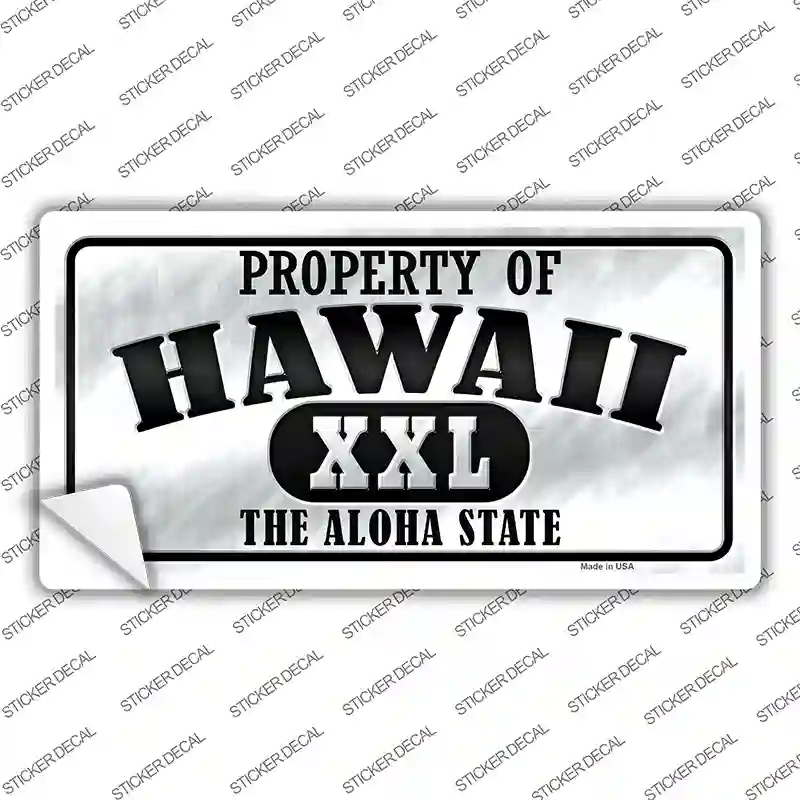 Property Of Hawaii Novelty Sticker Decal