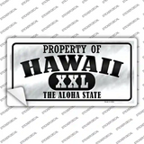 Property Of Hawaii Novelty Sticker Decal