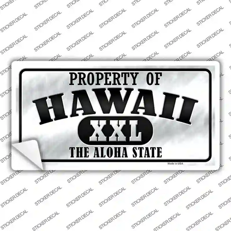 Property Of Hawaii Novelty Sticker Decal
