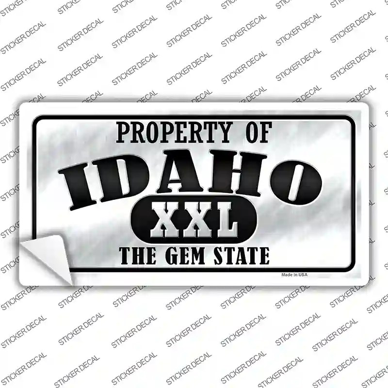 Property Of Idaho Novelty Sticker Decal