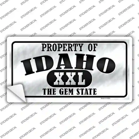 Property Of Idaho Novelty Sticker Decal