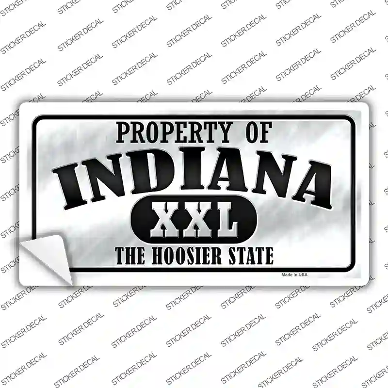 Property Of Indiana Novelty Sticker Decal