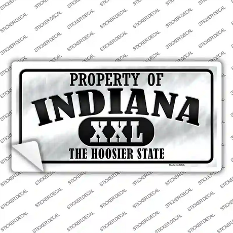 Property Of Indiana Novelty Sticker Decal