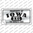Property Of Iowa Novelty Sticker Decal