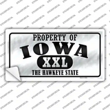 Property Of Iowa Novelty Sticker Decal