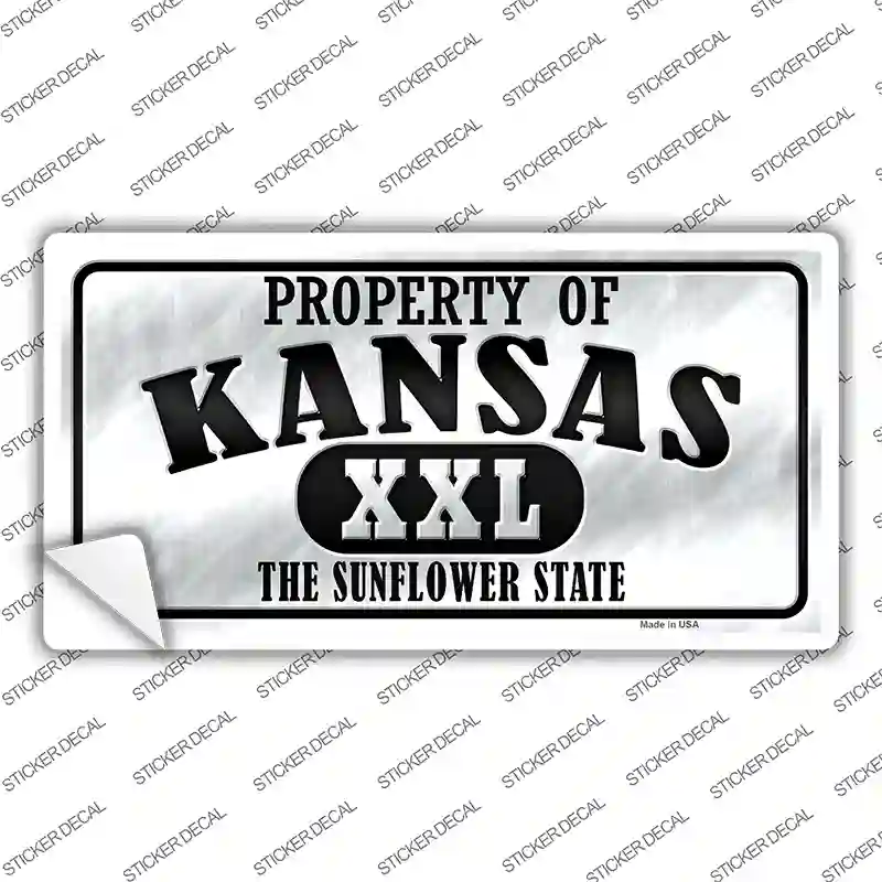 Property Of Kansas Novelty Sticker Decal