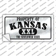 Property Of Kansas Novelty Sticker Decal