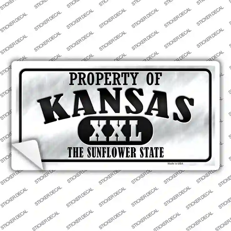 Property Of Kansas Novelty Sticker Decal