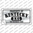 Property Of Kentucky Novelty Sticker Decal
