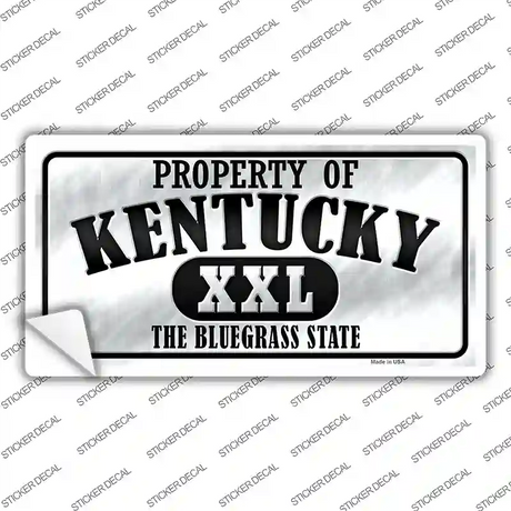 Property Of Kentucky Novelty Sticker Decal