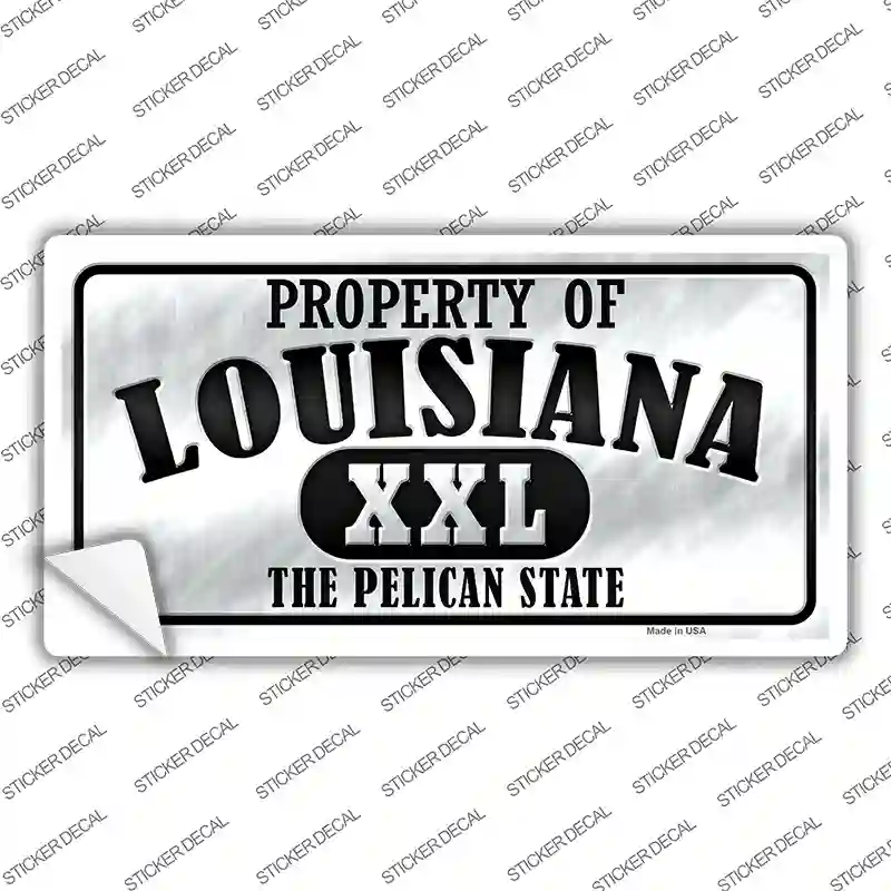 Property Of Louisiana Novelty Sticker Decal