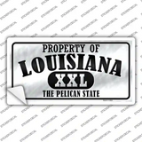 Property Of Louisiana Novelty Sticker Decal