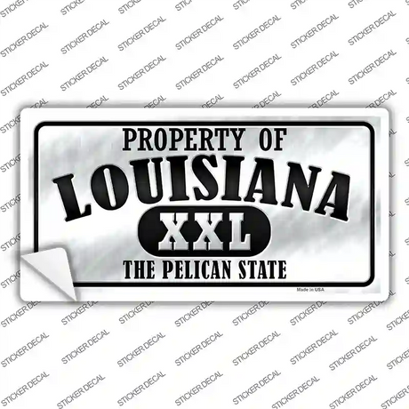 Property Of Louisiana Novelty Sticker Decal