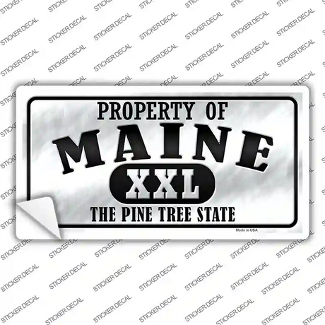 Property Of Maine Novelty Sticker Decal