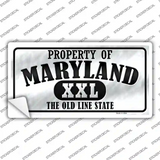 Property Of Maryland Novelty Sticker Decal