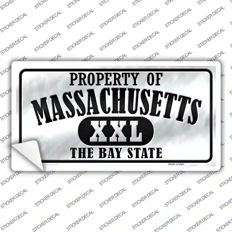 Property Of Massachusetts Novelty Sticker Decal