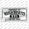 Property Of Massachusetts Novelty Sticker Decal