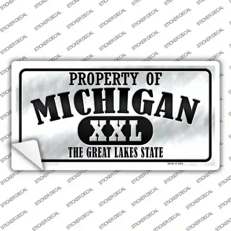 Property Of Michigan Novelty Sticker Decal