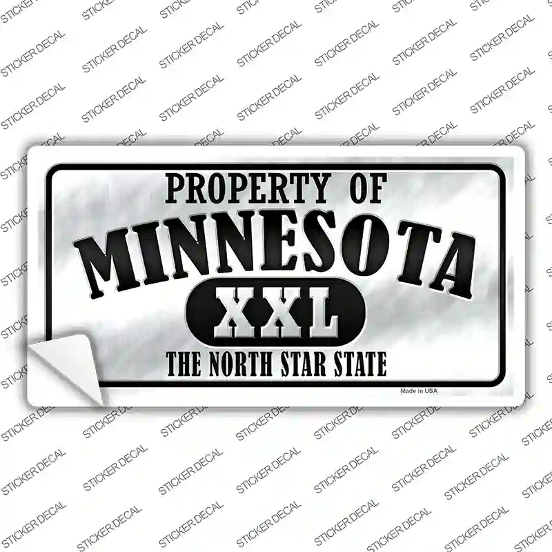 Property Of Minnesota Novelty Sticker Decal