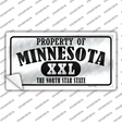 Property Of Minnesota Novelty Sticker Decal