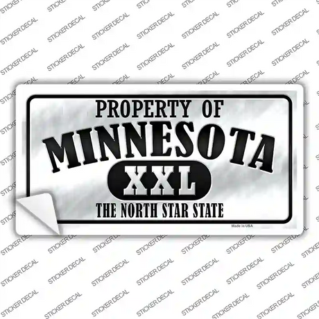 Property Of Minnesota Novelty Sticker Decal