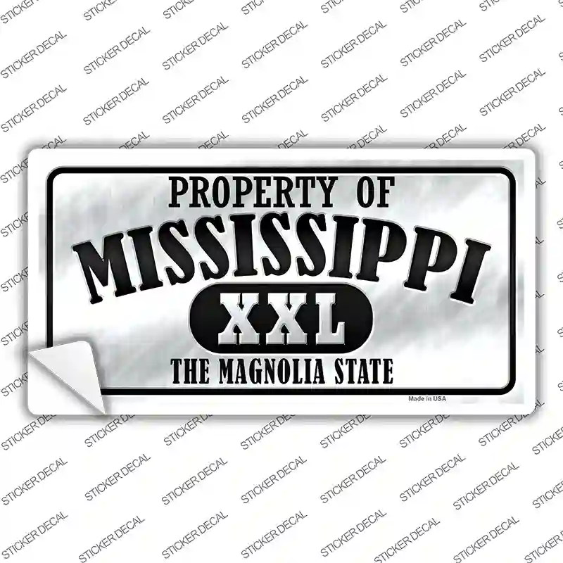 Property Of Mississippi Novelty Sticker Decal