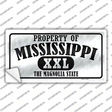 Property Of Mississippi Novelty Sticker Decal