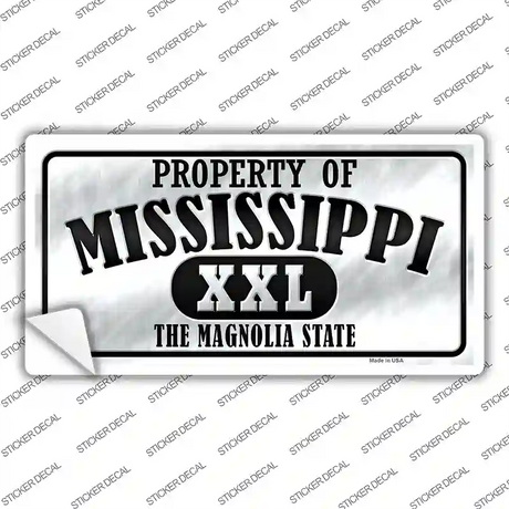 Property Of Mississippi Novelty Sticker Decal