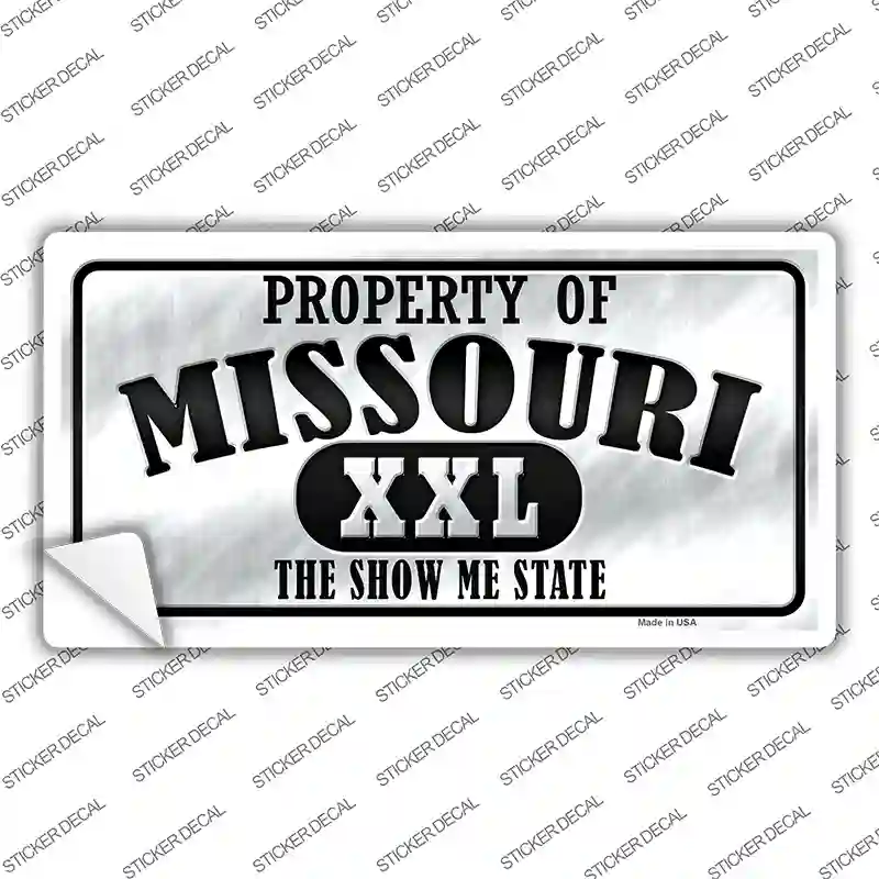 Property Of Missouri Novelty Sticker Decal