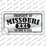 Property Of Missouri Novelty Sticker Decal