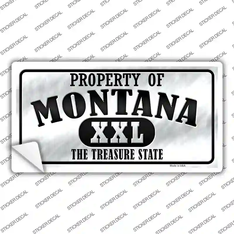 Property Of Montana Novelty Sticker Decal