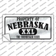 Property Of Nebraska Novelty Sticker Decal