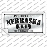Property Of Nebraska Novelty Sticker Decal