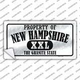 Property Of New Hampshire Novelty Sticker Decal